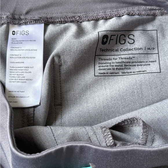 FIGS Graphite Zamora Jogger Scrub Pants Size MP - Picture 5 of 7